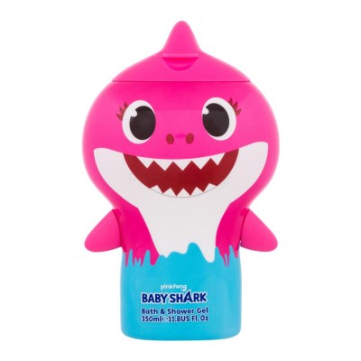 Baby Shark 3d Bath & Shower Gel 350ml-Pink