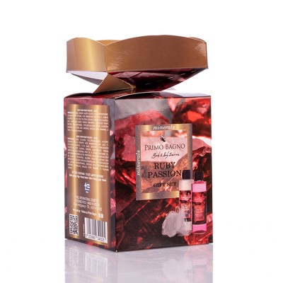 Caramel Ruby Passion Λοσιόν Σώματος 150 ml, Αφρόλουτρο 150 ml & Σφουγγάρι 10 gr