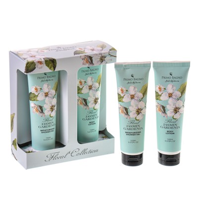 Beauty Box 2pcs Jasmine & Gardenia Shower Gel 150ml & Body Lotion 150ml