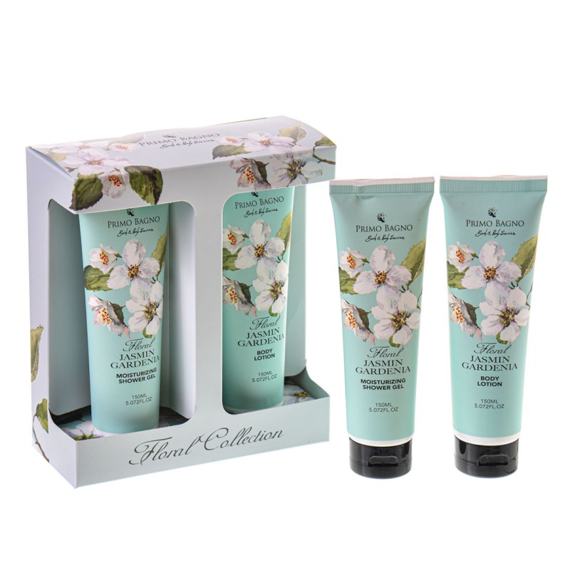 Beauty Box 2pcs Jasmine & Gardenia Shower Gel 150ml & Body Lotion 150ml Σετ Δώρου