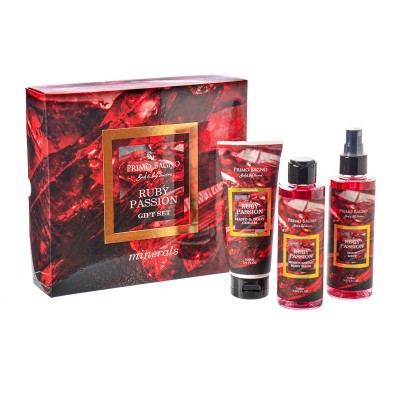 Beauty Box 3pcs Ruby Passion Body Mist 150ml, Shower Gel 150ml & Body Lotion 100ml