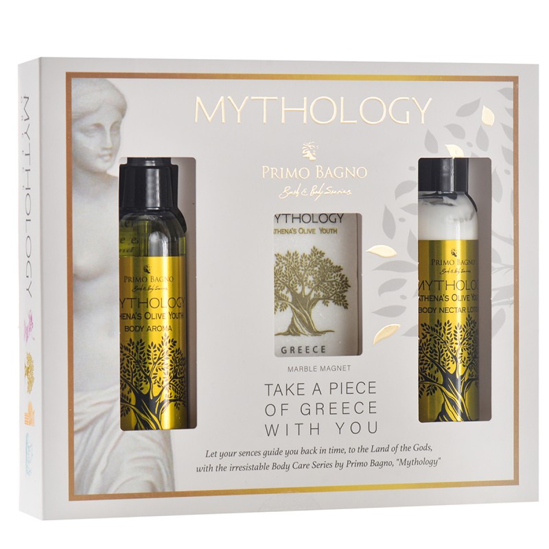 Olive Set With Body Aroma 100ml + Body Nectar Lotion 100ml + Marble Magnet Olive Σετ Δώρου